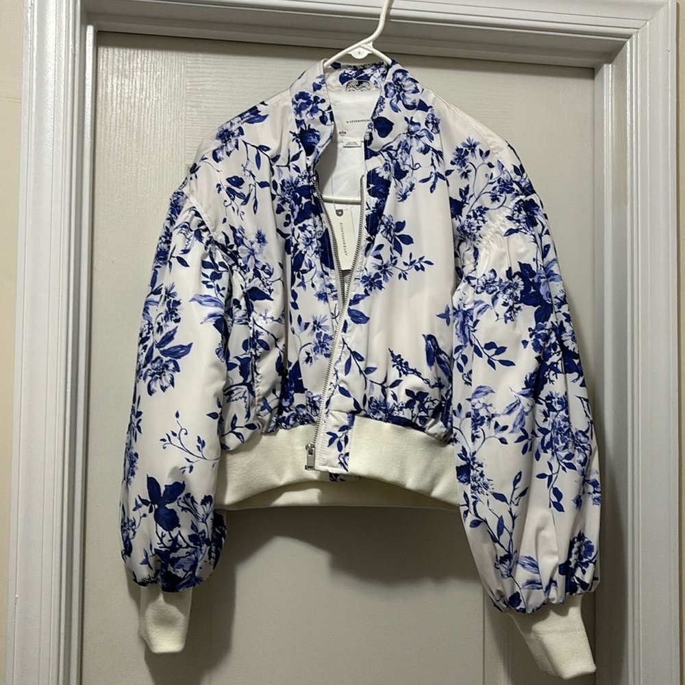 Anthropologie puff sleeve jacket